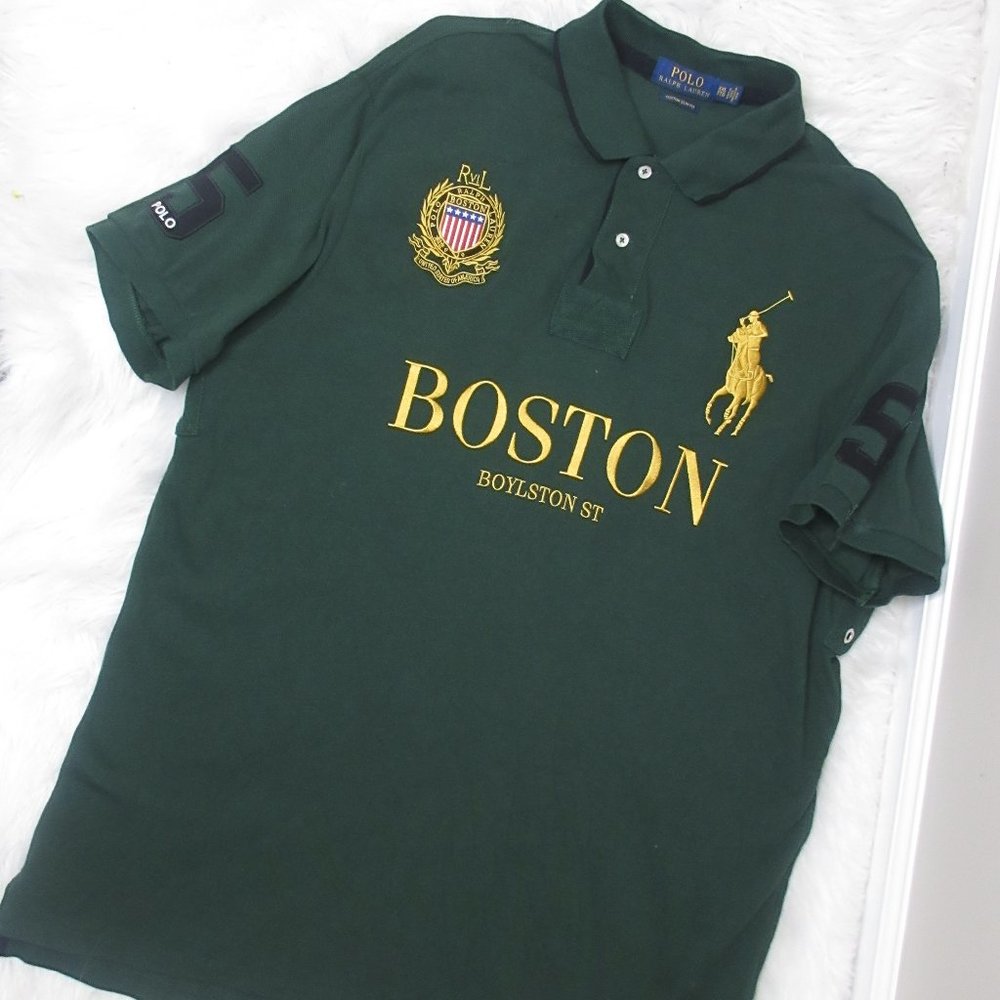 Polo Ralph Lauren Custom BOSTON City Shirt XXL - Picture 1 of 6